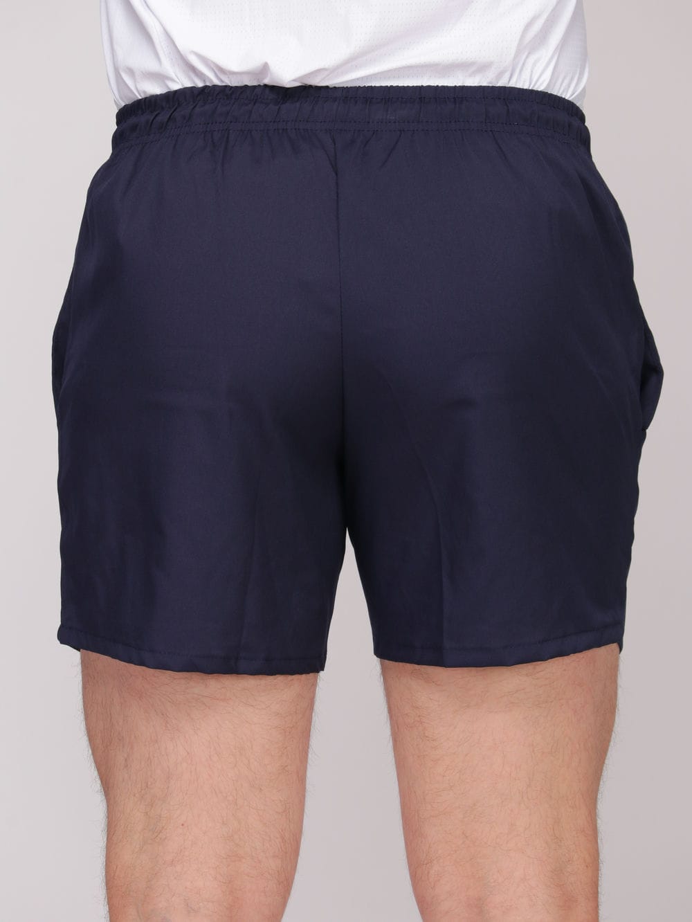Bermuda Masculina Curta Com Bolso em Tactel com Elastano Logo Refletivo - Azul