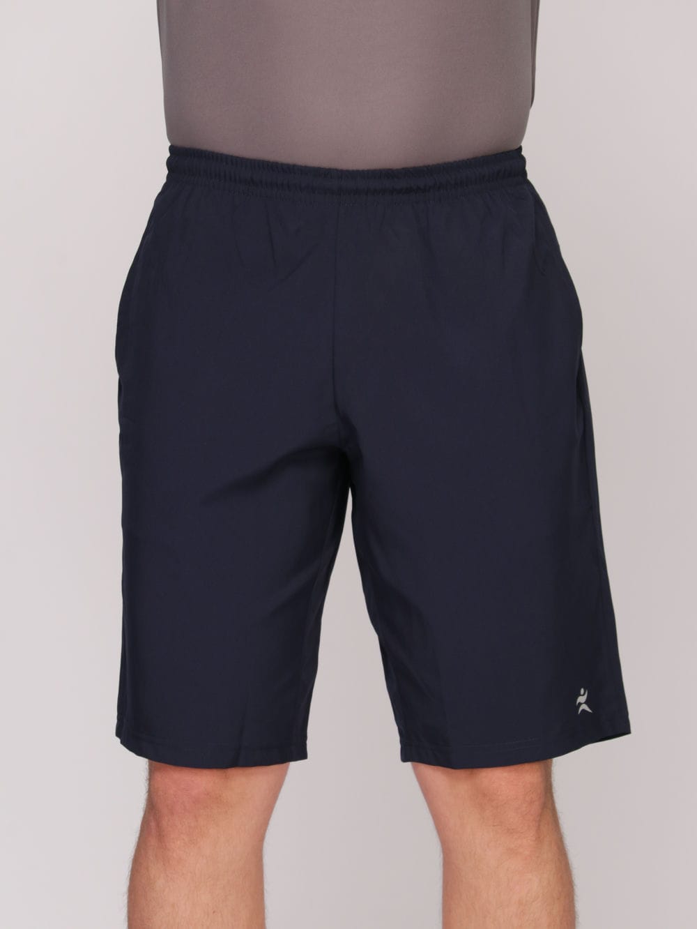 Bermuda Masculina Longa Com Bolso em Tactel com Elastano Logo Refletivo - Azul