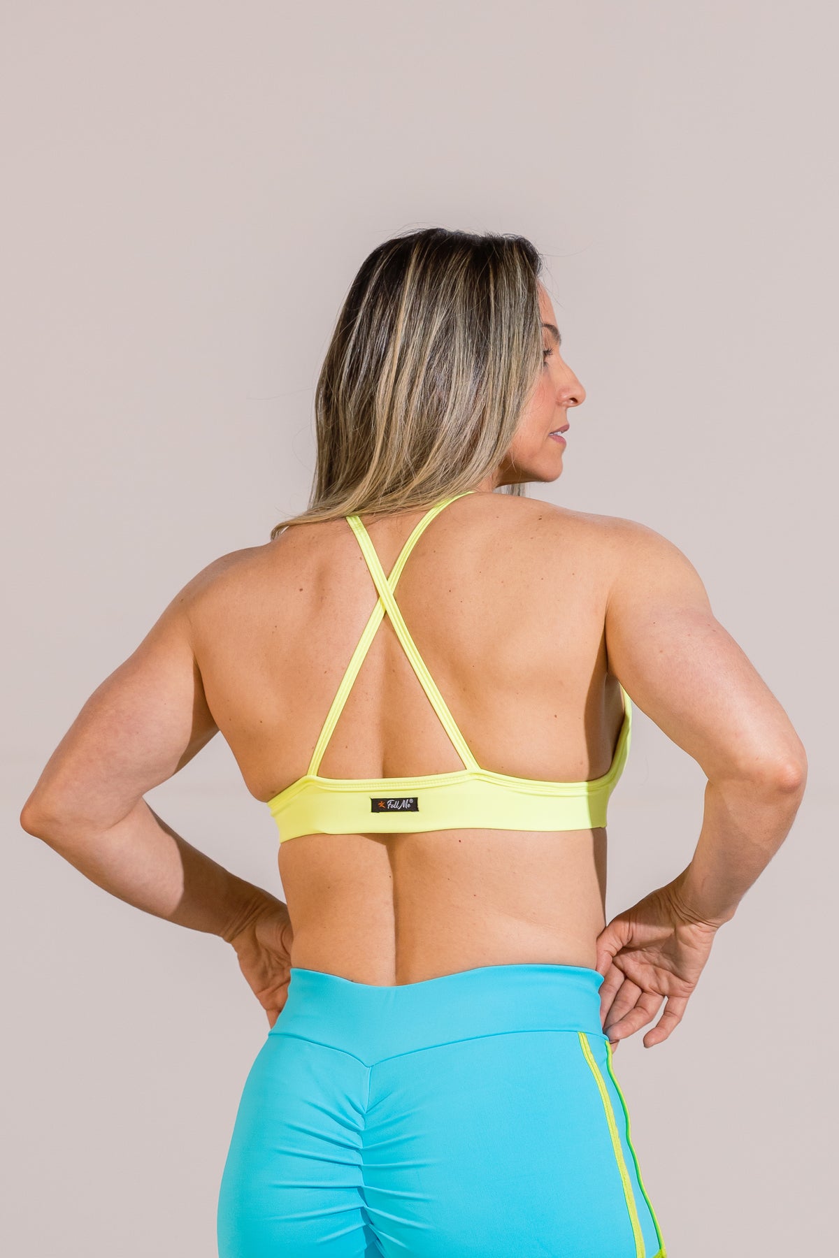 Top Fitness Academia Com Tira em Poliamida Verde ShapeSculpt