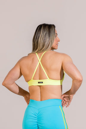 Top Fitness Academia Com Tira em Poliamida Verde ShapeSculpt