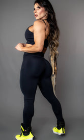 Calça Legging Básica FlexFall em Poliamida - Preta